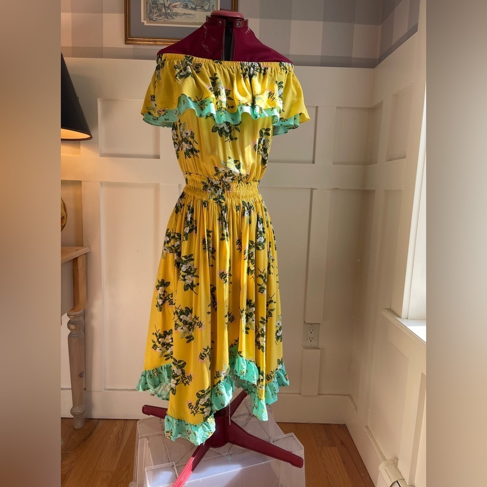 Matilda Jane Yellow Sundress with Flutter Hem Size XS​ - Picture 3 of 12